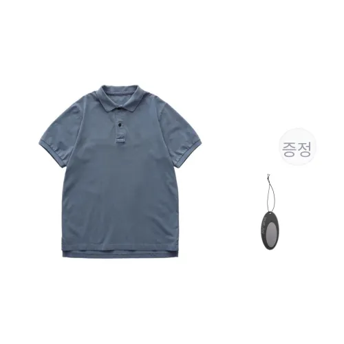 VULCAN STORE 블루 남녀공용 폴로 셔츠