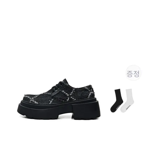 HANQIAORIJI 퓨처 시리즈 캐쥬얼화 6cm 남성 블랙