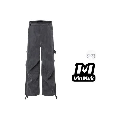 VINMUK 그레이 남녀공용 캐주얼 팬츠
