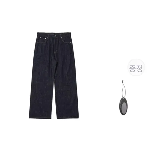 VULCAN STORE 다크 블루 남녀공용 청바지