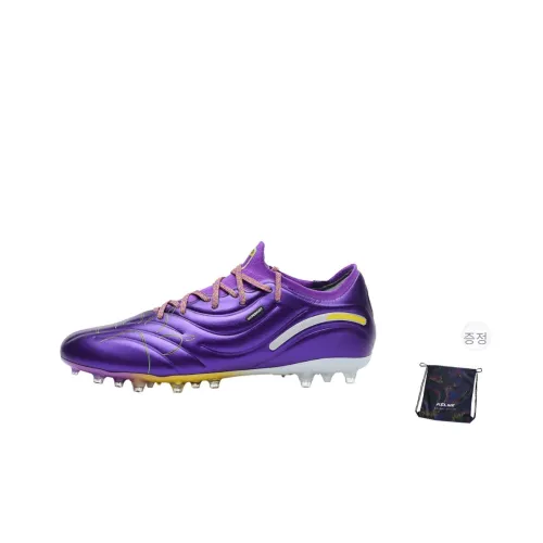 KELME MG 고무 쇼트 스터드 쿠셔닝, 지지력, 미끄럼 방지 축구화 남녀공용 퍼플