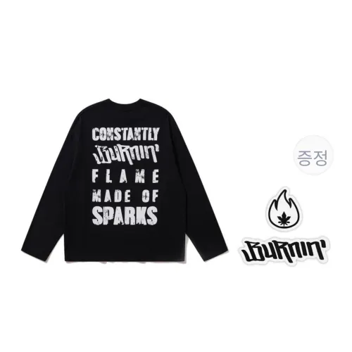 BURNIN 남녀공용 티셔츠