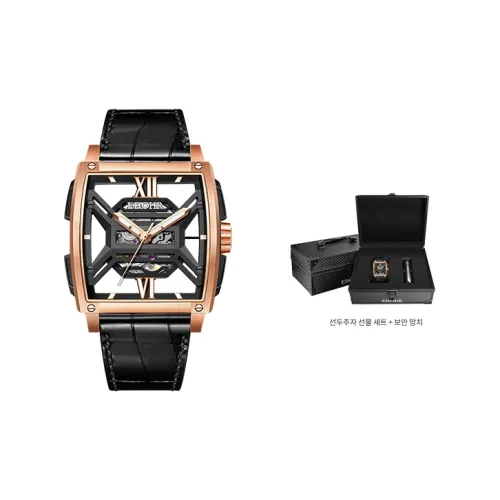 EBOHR 메커니컬 무브먼트 남성 EBOHR 마스터 컬렉션 중국 시계 42.6mm*40mm 해골