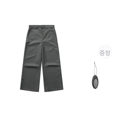 VULCAN STORE 그레이 남녀공용 정장 바지