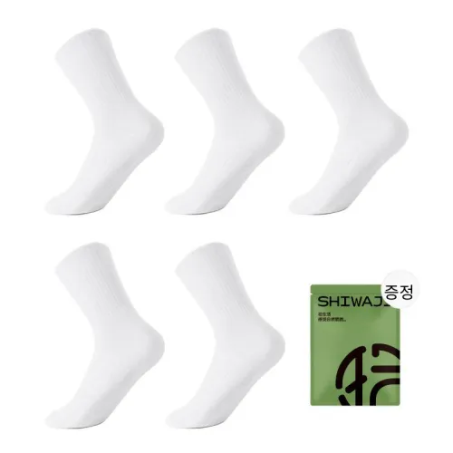 SHIWAJI 남성 크루 삭스