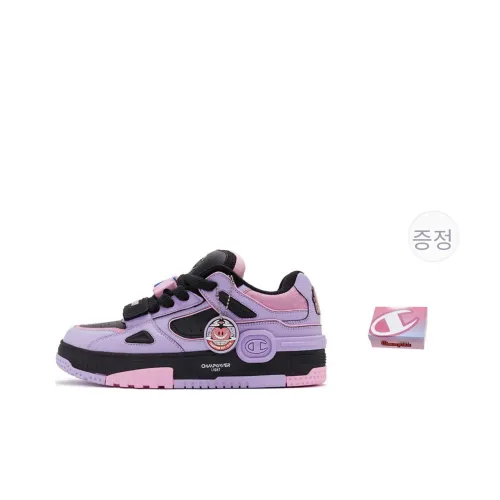 BIGHEART x 챔피온 ESSENTIALS 사랑은 엑스트라 라지 로우탑 스케이트보드 신발 남성 블랙 퍼플