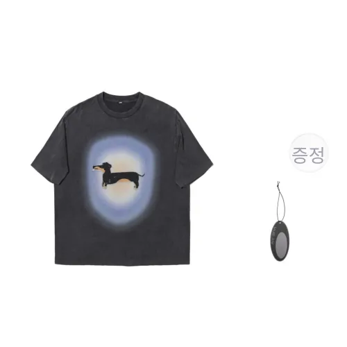VULCAN STORE 블랙 남녀공용 티셔츠