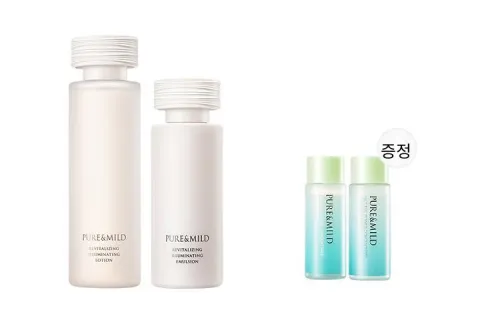PURE&MILD 스킨케어 세트 남녀공용