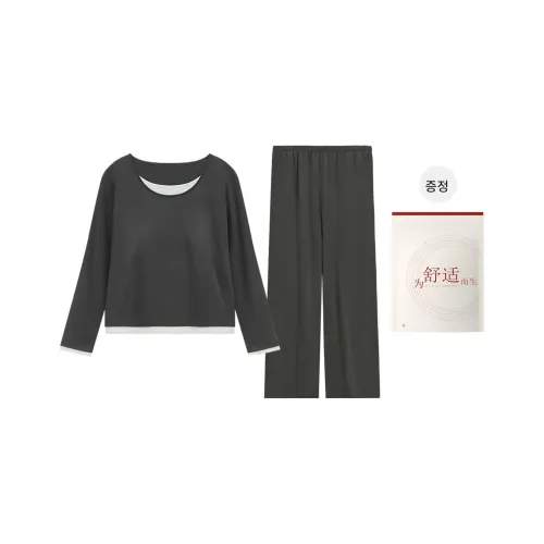Red beans at home 다크그레이 여성 파자마 세트