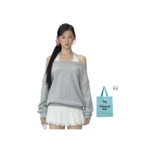 WEEKEND HUB 여성 맨투맨
