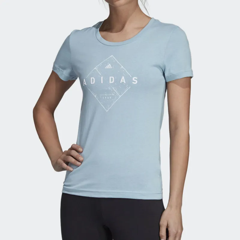 Adidas T Shirts Women's Blue-2