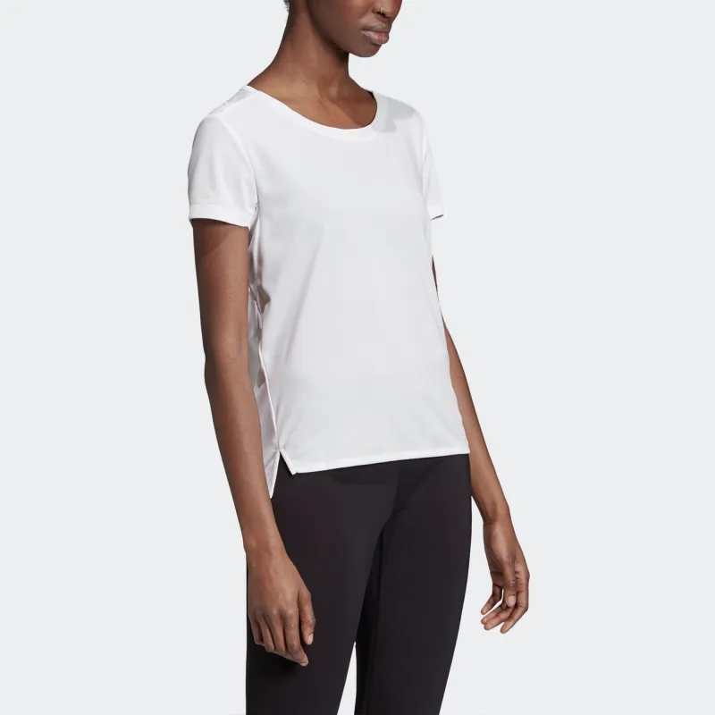 Adidas Set in Sleeve T Shirt Women's White-5