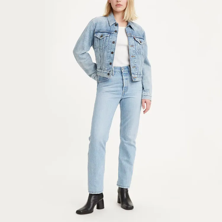 Levis Jeans Women's White Blue-1