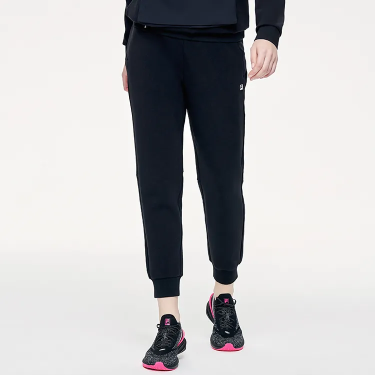 FILA Knitted Sweatpants Women's Pitch Black-5