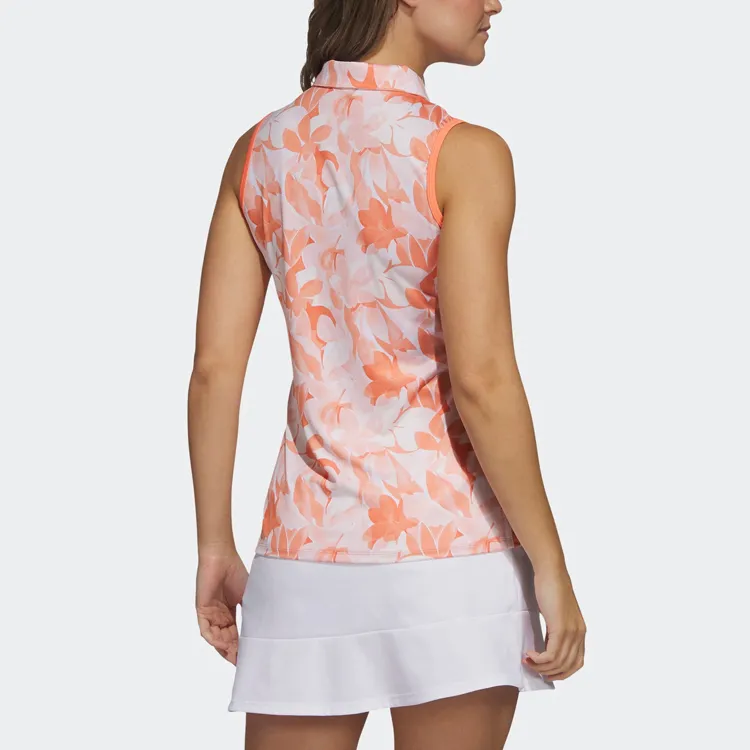 Adidas Polo Shirts Women's Fusion Coral Pink-1