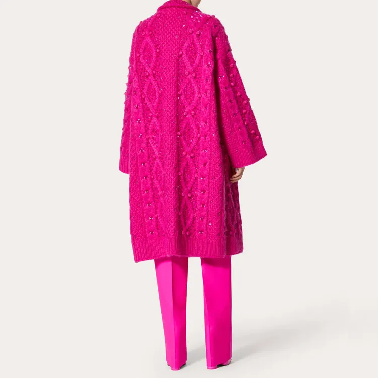 Valentino Coats Women's Pink-3
