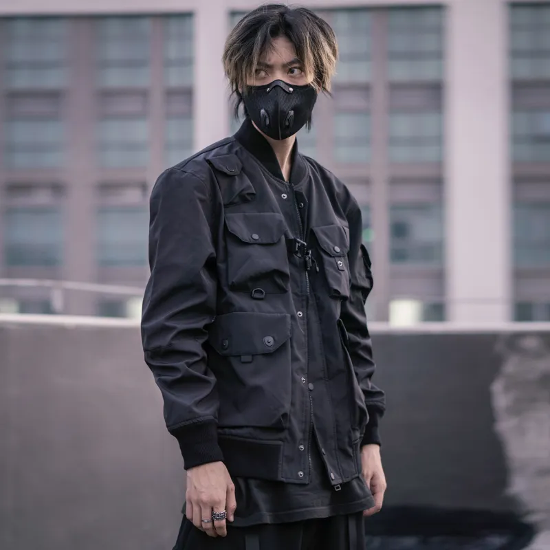 VIP Loose Fit Workwear Jacket Unisex Black-3