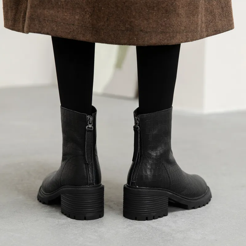 CAMEIDO Ankle Boots Women's Black-2