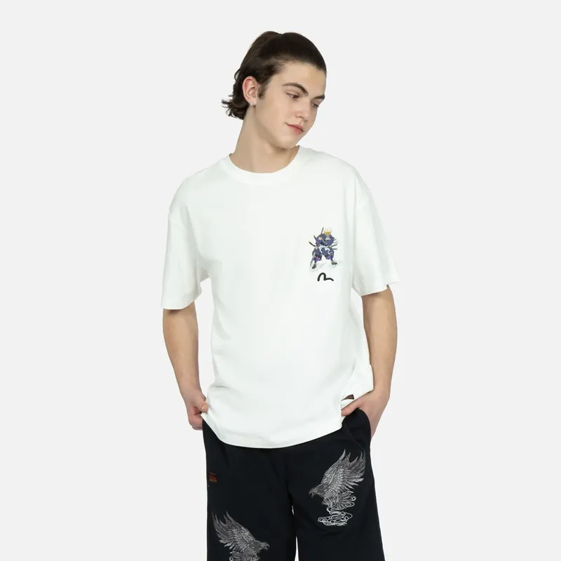 EVISU T Shirts Unisex White-2