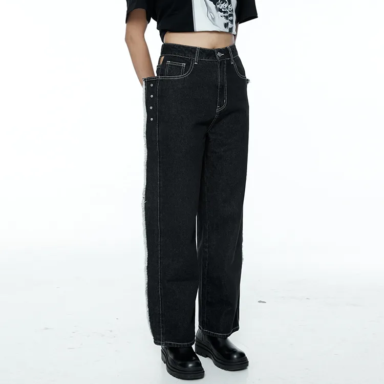 Nt Straight Jeans Women's Black-4