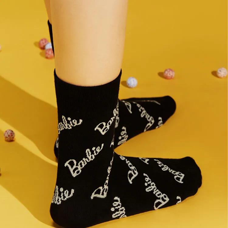 MISS CURIOSITY x Barbie Mid Calf Socks Women's-2