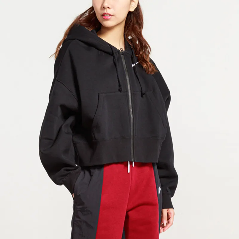 Nike Cropped Coats Women's Black-3