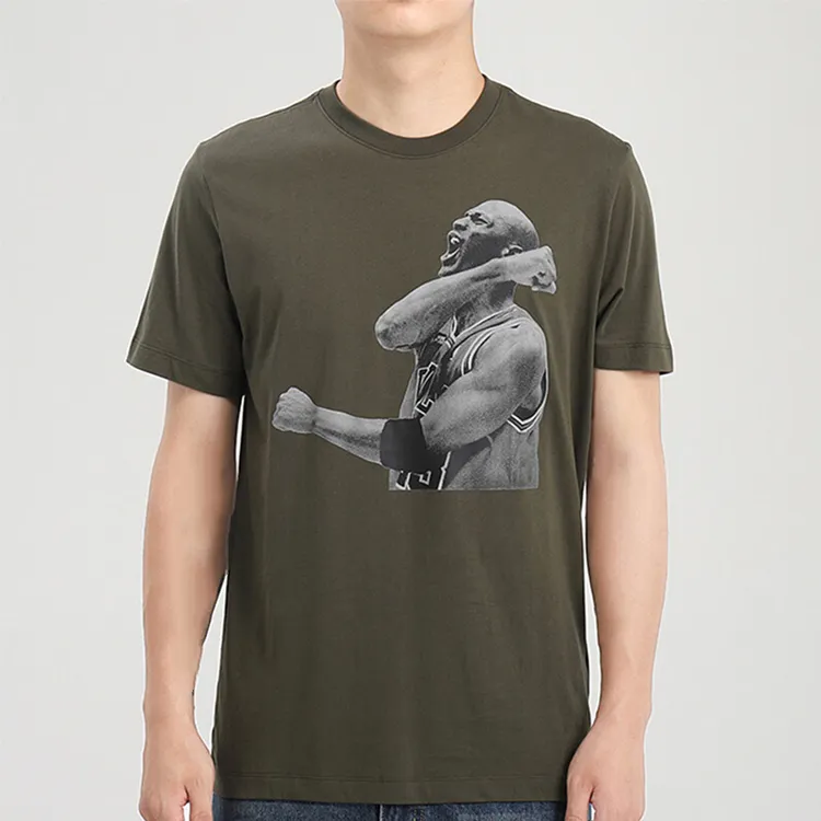 Jordan T Shirts Men Green-3