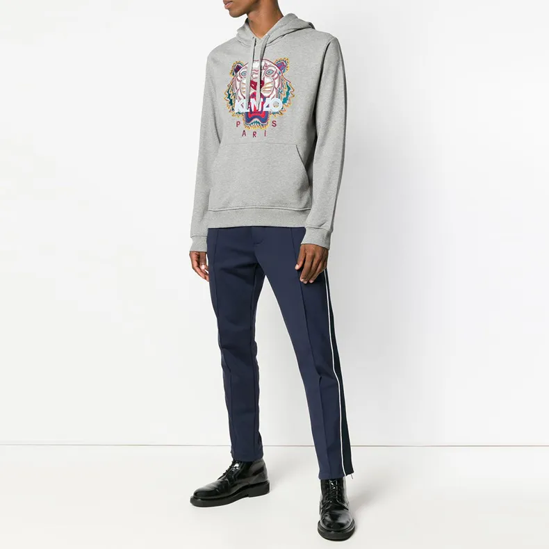 KENZO Classic Tiger Head Sweatshirt Men's Light Gray-3