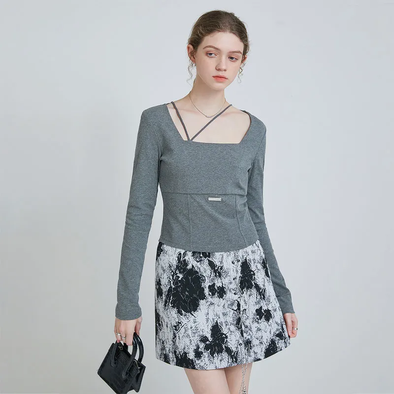 FOREVER 21 Crop Tops Women's Gray-3