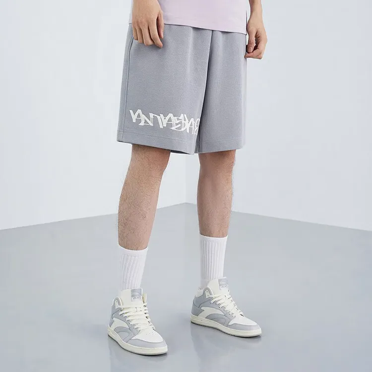 ANTA Life Collection Casual Shorts Men Metallic Gray-4