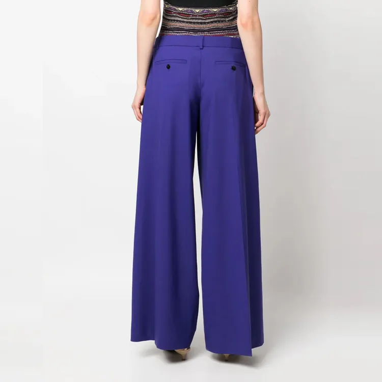THEORY Casual Pants Women's Blue Purple-2
