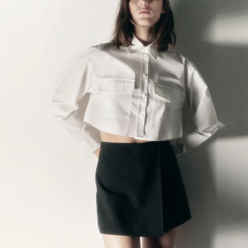 ZARA Casual Shorts Women's Black-3