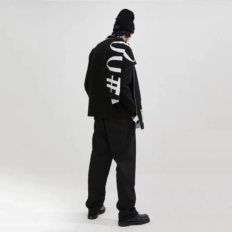 Kami Anger Knit Scarves Unisex-1