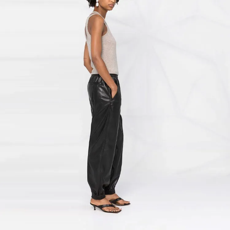NANUSHKA Faux-leather Track Pants-3