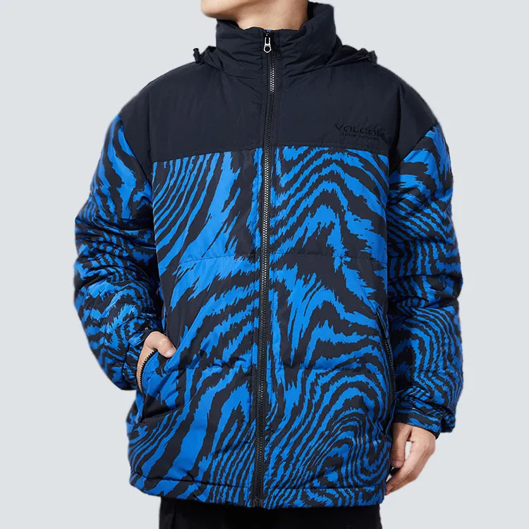VOLCOM Down Jacket Unisex Blue Black-2