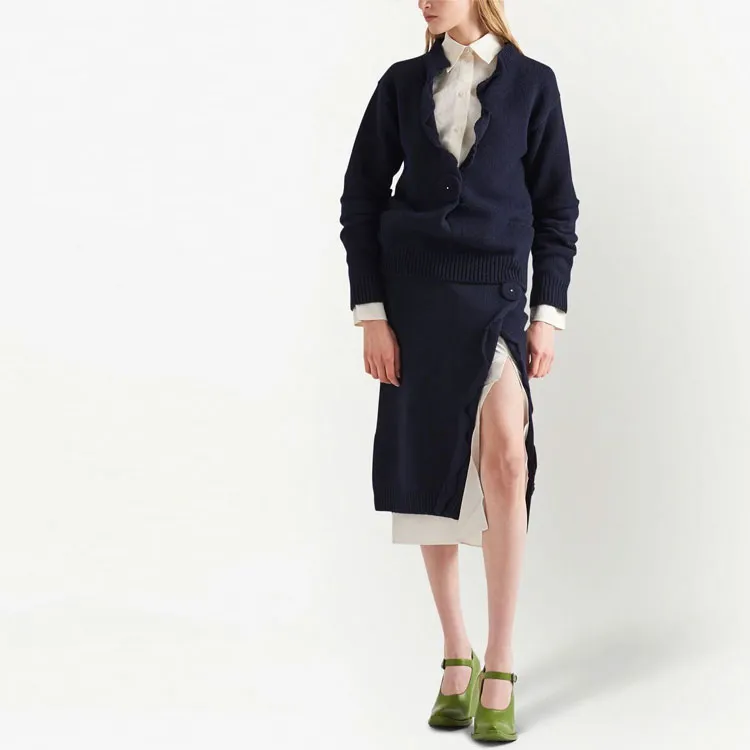 PRADA Jumbo Buttoned Knit Cardigan-1