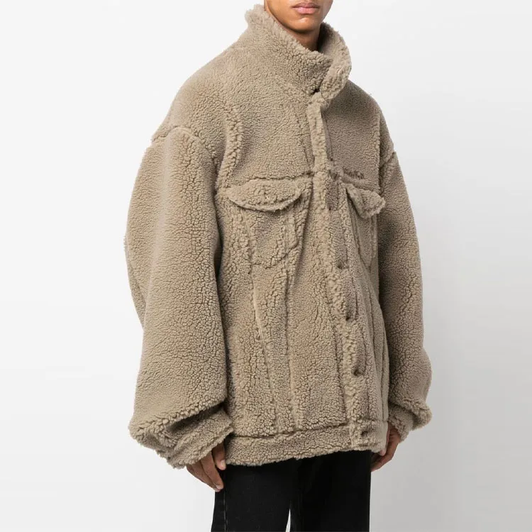 Balenciaga Fleece Oversized Jacket-3