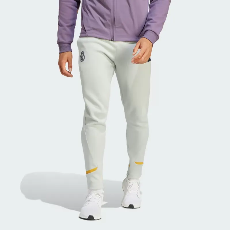 Adidas Real Madrid Knitted Sweatpants Men Gray-1