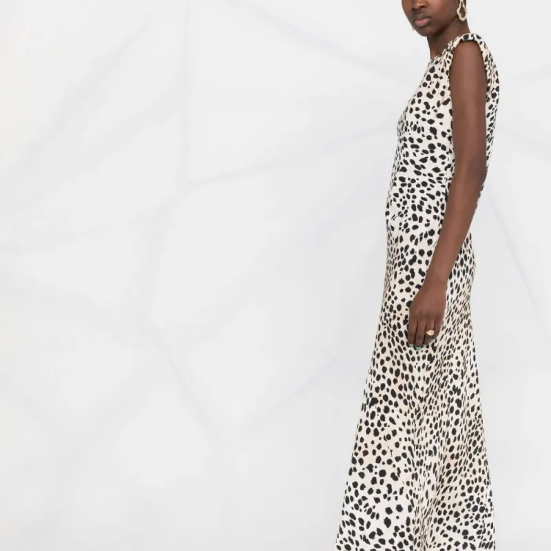 Just Cavalli Sleeveless Dresses Women's Leopard Print-3