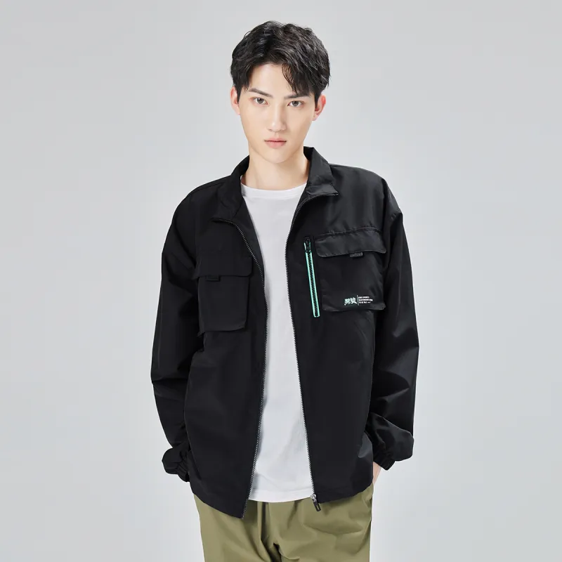Erke Trench Coats Men Jet Black-2