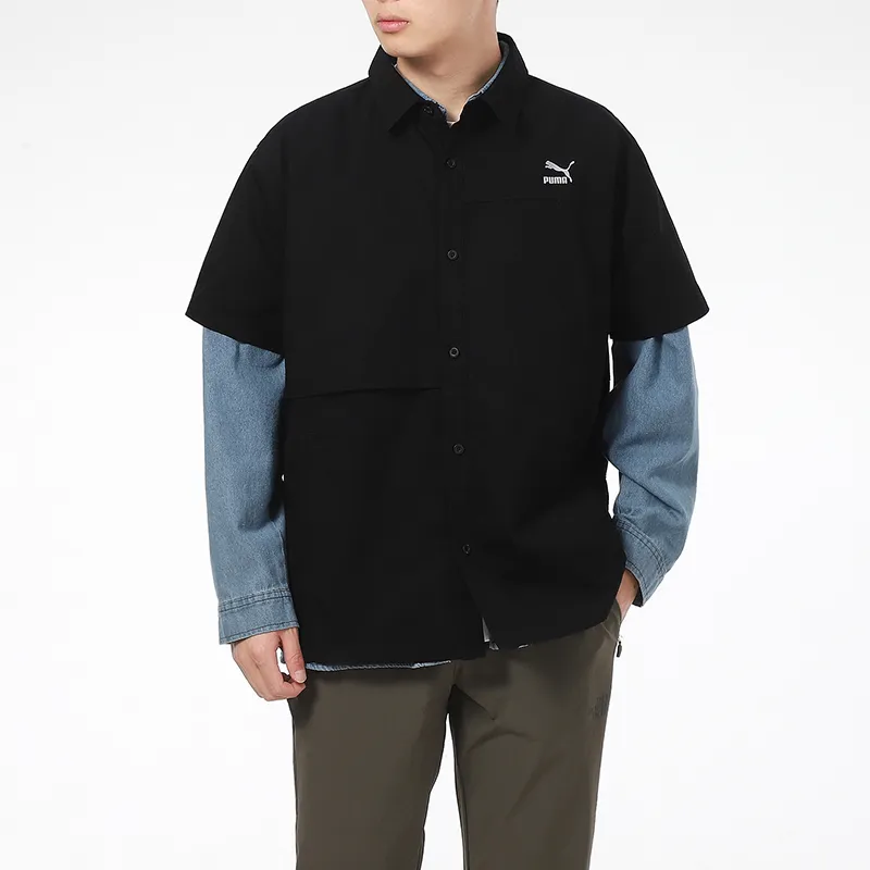 PUMA Shirts Men Black-2