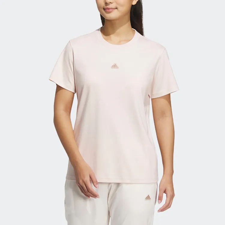 Adidas Set in Sleeve T Shirt Women's Wonder Quartz-1