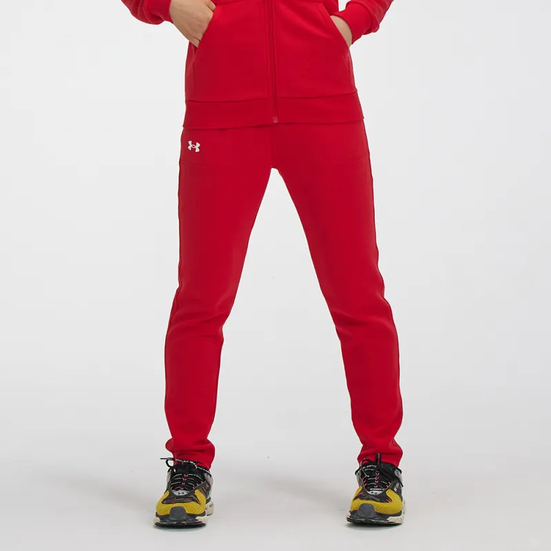 Under Armour Straight Moderate Sports Pants Women's Red-3