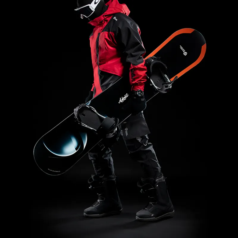 Monster Guardians Ski Wear Men's Black Red Patchwork-2
