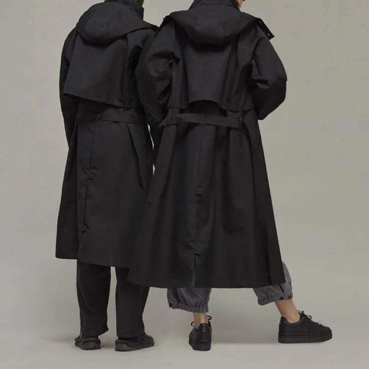 Y 3 Trench Coats Unisex Black-2