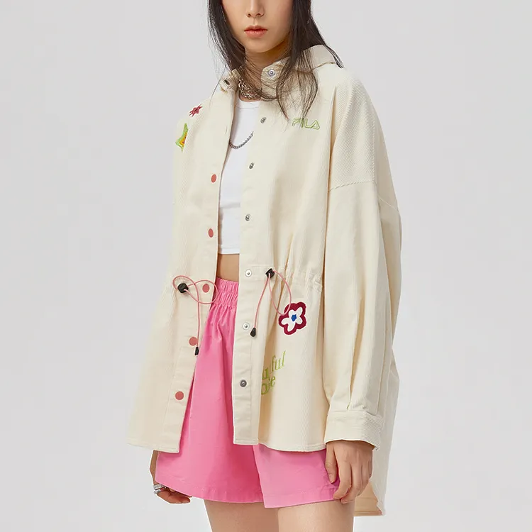 FILA FUSION TOKYO STUDIO Shirt Women's Imitation Antique White-2