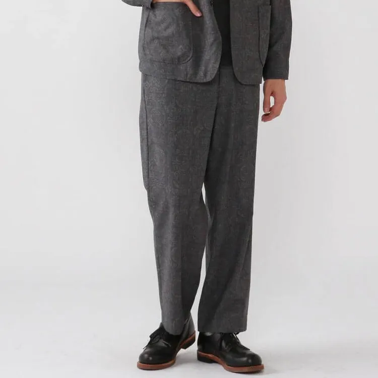 Beams Casual Pants Men Batik Gray-4
