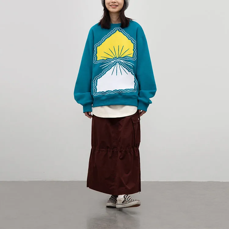 Crying Center Sweatshirts Unisex Lake Blue-2
