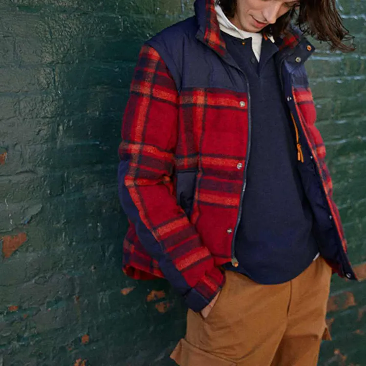 Timberland Colorblock Stand Collar Thickened Down Jacket Men's-4
