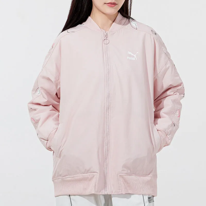 PUMA Jackets Women's Pink-2